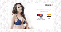 Desktop Screenshot of amantelingerie.com