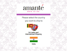 Tablet Screenshot of amantelingerie.com